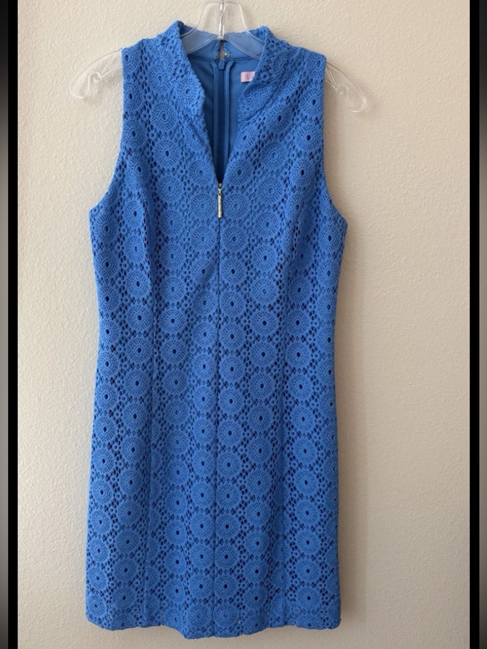 Lilly Pulitzer Royal Blue Sleeveless Lace Shift Dress